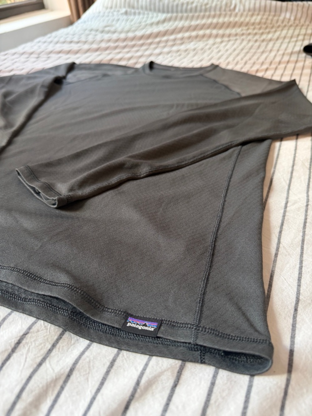 Patagonia Men's Long Sleeve Capilene Midweight Performance Shirt (Gray)